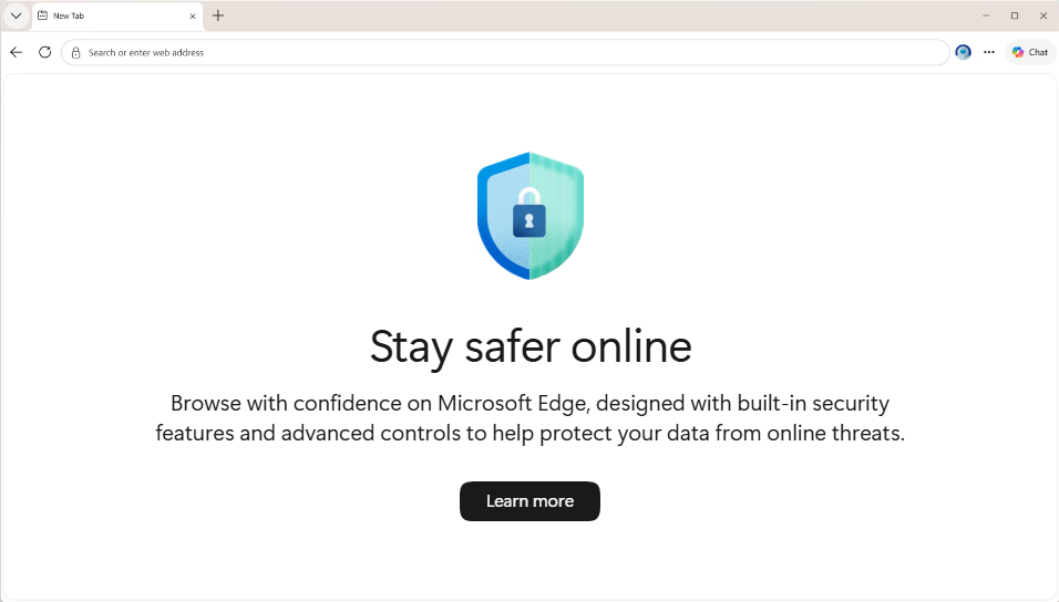 Aero online safety browser interface